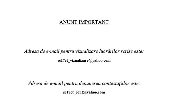 Adrese mail vizualizare+contestatii 2025